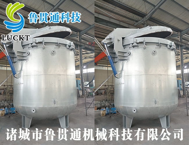 Hydraulic open door vacuum paint can